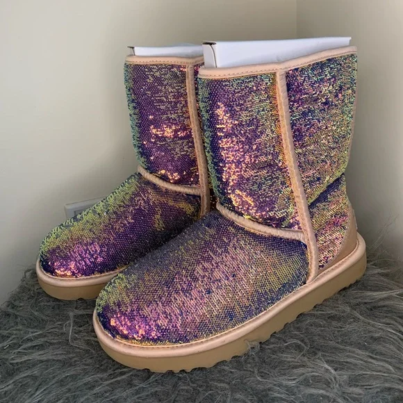 UGG | Shoes | Classic Short Cosmo Sequin | Poshmark